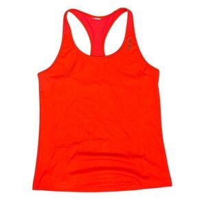 Reebok Play Dry Tank Top Racerback Activewear Gym Workout Running Red